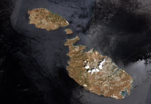 Malta as captured by the Copernicus Sentinel-2B satellite. Contains modified Copernicus Sentinel data (2017), processed by ESA, CC BY-SA 3.0 IGO.